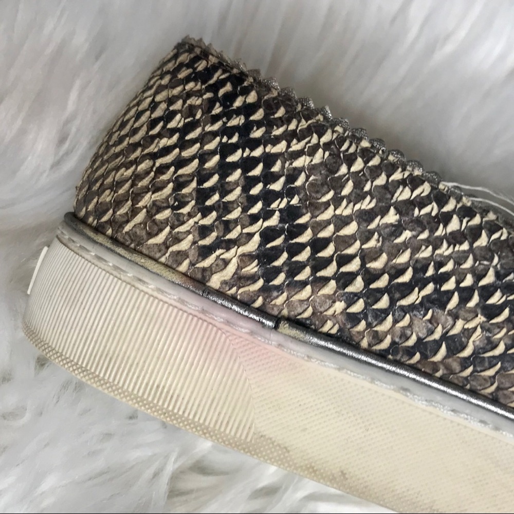 Stuart Weitzman Nugget Snake Print Leather Sneaker - image 6